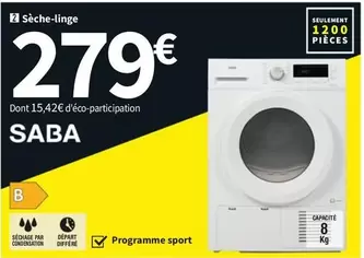 Saba - Sèche-linge offre à 279€ sur Conforama