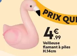 Veilleuse Flamant À Piles offre à 4,99€ sur Maxi Bazar