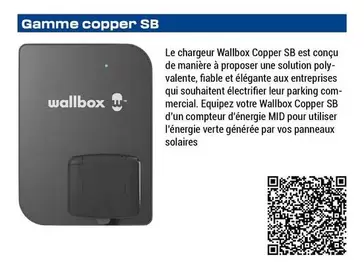 Wallbox - Gamme Copper Sb offre sur Rexel