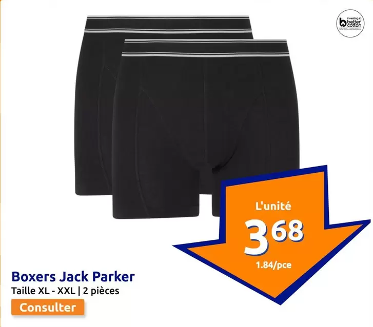 Parker - Boxers Jack offre à 3,68€ sur Action