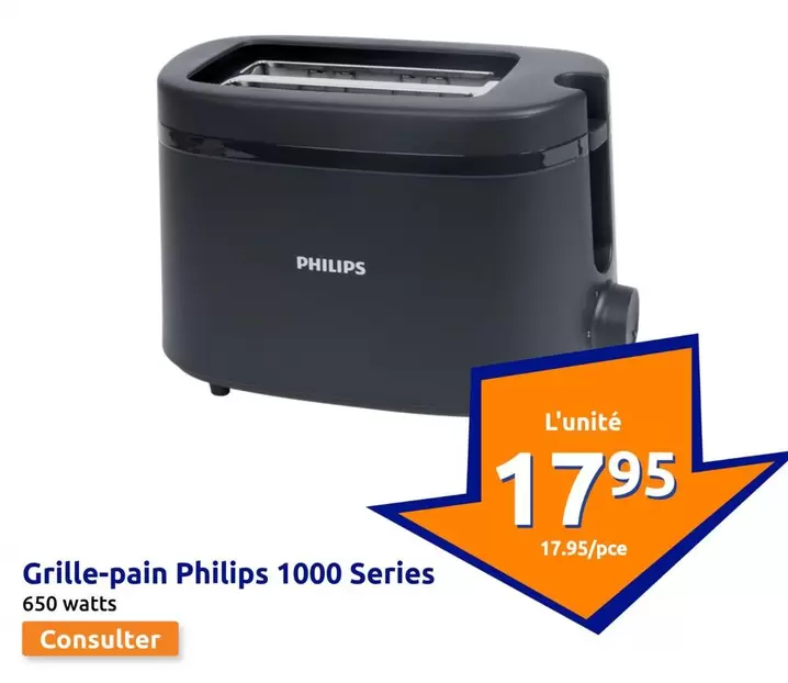 Philips - Grille-pain  1000 Series offre à 17,95€ sur Action