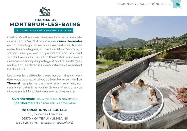 Bien - Montbrun-les-bains offre sur ValVital