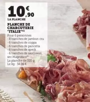 Planche De Charcuterie "Italie" offre à 10,9€ sur U Express