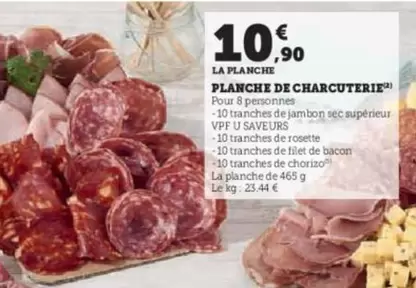 Planche De Charcuterie offre à 10,9€ sur U Express