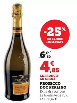 Perlino - Prosecco DOC offre à 4,85€ sur U Express