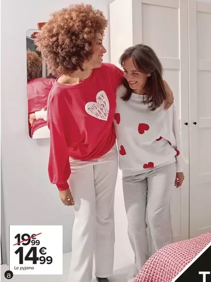 Tex - Pyjama Femme offre à 14,99€ sur Carrefour Contact