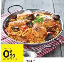 Paella 100g offre à 0,99€ sur Carrefour Contact