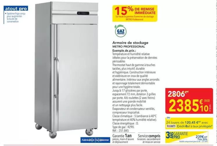 Durable - Armoire De Stockage offre à 2385,14€ sur Metro