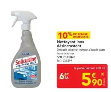 Solicuisine - Nettoyant Inox Désincrustant offre à 5,9€ sur Metro