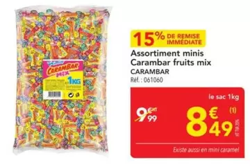 Carambar - Assortiment Minis  Fruits Mix offre à 8,49€ sur Metro