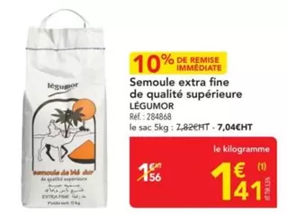 Semoule Extra Fine De Qualité Supérieure offre à 1,41€ sur Metro