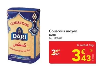 Couscous Moyen offre à 3,43€ sur Metro