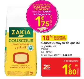 Couscous Moyen De Qualité Supérieure offre à 1,75€ sur Metro