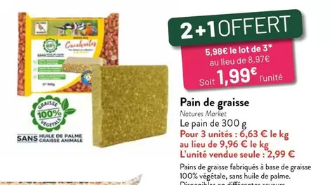 Carrefour - Pain De Graisse offre à 2,99€ sur VillaVerde