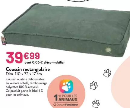 Dim - Coussin Rectangulaire offre à 39,99€ sur VillaVerde