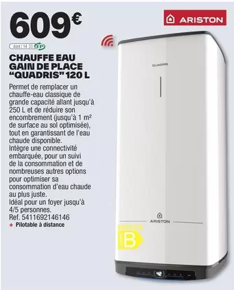 Ariston - Chauffe Eau Gain De Place offre à 609€ sur Brico Dépôt