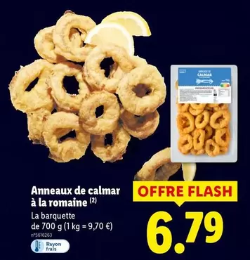 Anneaux De Calmar À La Romaine offre à 6,79€ sur Lidl