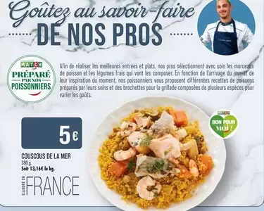 Couscous De La Mer offre à 5€ sur Supermarché Match