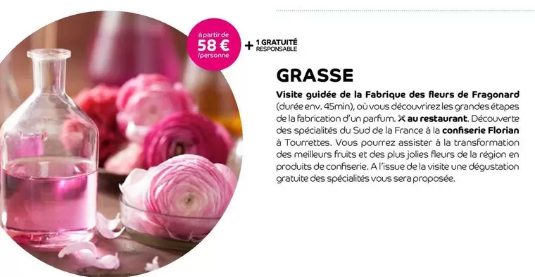 Grasse offre à 58€ sur Salaün Holidays