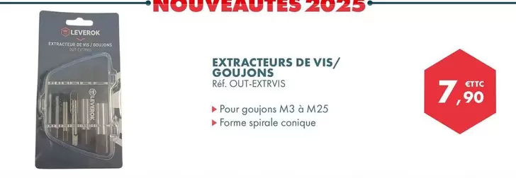 Leverok - Extracteurs De Vis/ Goulons offre à 7,9€ sur Autodistribution