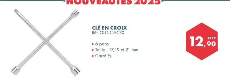 Clé En Croix offre à 12,9€ sur Autodistribution