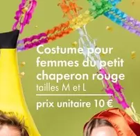 Costume Pour Femmes Du Petit Chaperon Rouge  offre à 10€ sur TEDi