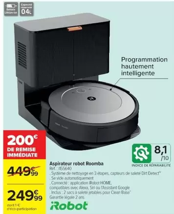 IRobot - Aspirateur Robot Roomba offre à 249,99€ sur Cora