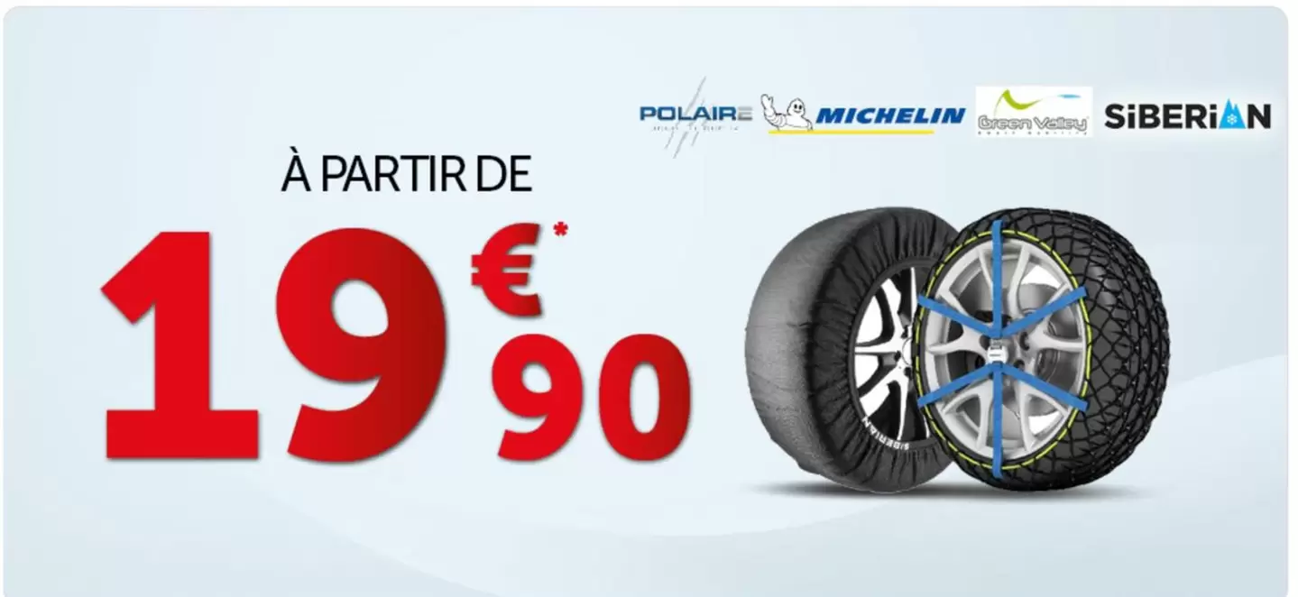 Michelin / Polaire / Siberian - Chaines Et Chaussettes offre à 19,9€ sur Roady