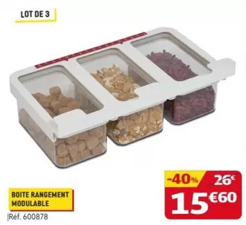 Boite Rangement Modulable offre à 15,6€ sur Gifi