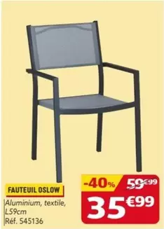 Fauteuil Oslow offre à 35,99€ sur Gifi