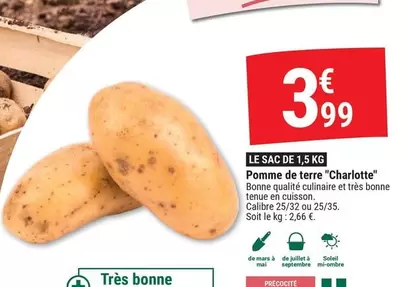 Mars - Pomme De Terre "charlotte" offre à 3,99€ sur Gamm vert