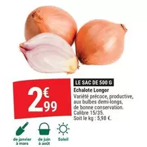 Mars - Echalote Longor offre à 2,99€ sur Gamm vert