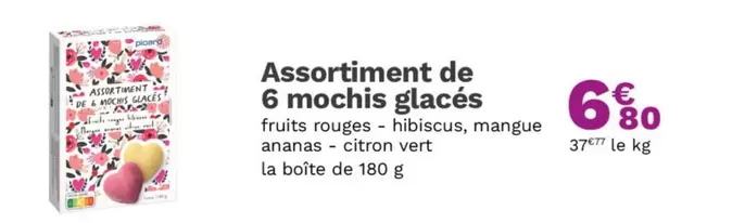 Assortiment De 6 Mochis Glaces offre à 6,8€ sur Picard