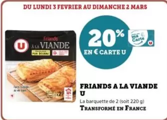 U - Friands A La Viande offre sur Hyper U