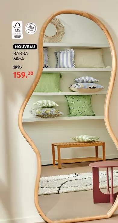 Barba Miroir offre à 159,2€ sur Casa