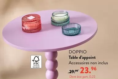 Doppio Table D'appoint offre à 23,96€ sur Casa