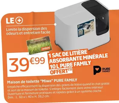 Pure Family - Maison De Toilette "Miwa"  offre à 39,99€ sur Jardiland