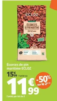 Ecloz - Écorces De Pin Maritime offre à 15,99€ sur Jardiland