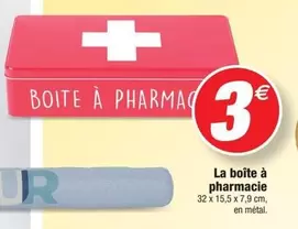 La Boîte À Pharmacie offre à 3€ sur Bazarland