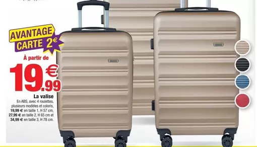 La Valise offre à 19,99€ sur Bazarland