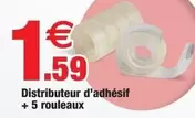 Distributeur D'Adhésif + 5 Rouleaux offre à 1,59€ sur Bazarland