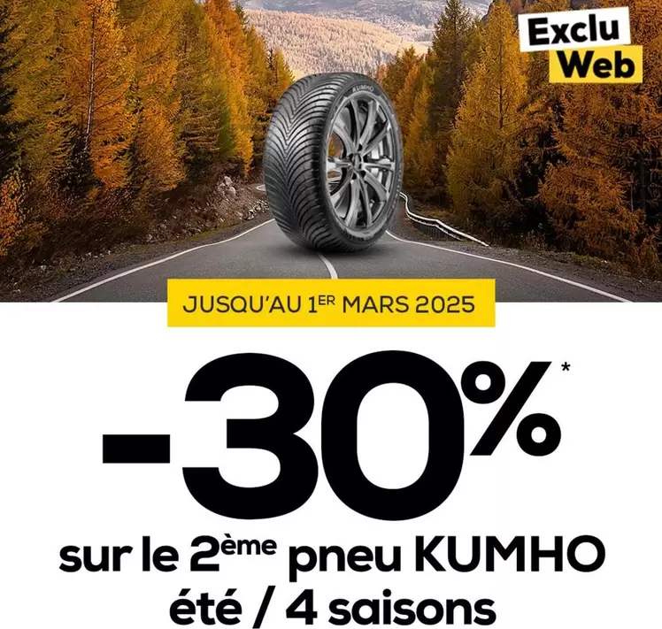 Kumho offre sur Midas