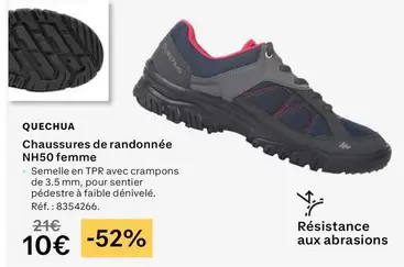 Chaussures De Randonnée Nh50 Femme offre à 10€ sur Decathlon