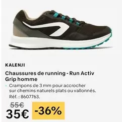 Chaussures De Running-Run Activ Grip Homme offre à 35€ sur Decathlon