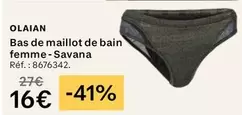 Olaian Bas De Maillot De Bain Femme-savana offre à 16€ sur Decathlon