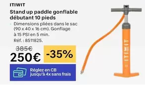 Stand Up Paddle Gonflable Débutant 10 Pieds offre à 250€ sur Decathlon