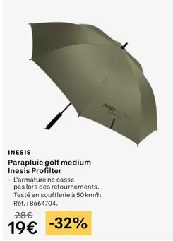 Inesis Parapluie Golf Medium offre à 19€ sur Decathlon