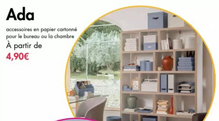 Ada Accessoires En Papier Cartonné Pour Le Bureau Ou La Chambre offre à 4,9€ sur Habitat