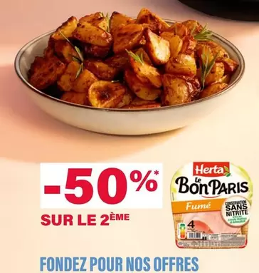 Herta - Sur Le 2ème offre sur Monoprix