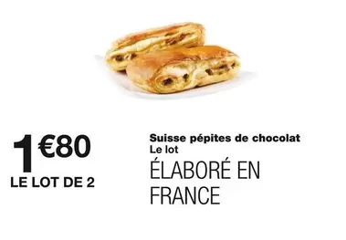 Suisse Pépites De Chocolat offre à 1,8€ sur Monoprix